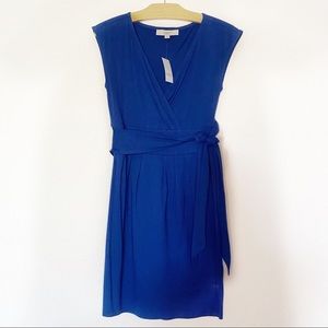 LOFT Solid Blue Dress XS
